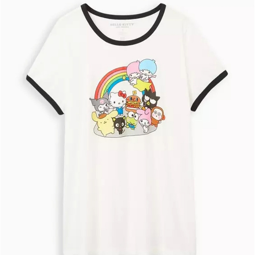 NWT Torrid Sanrio Hello Kitty & Friends Ringer Tee, sz 4 - Picture 7 of 7